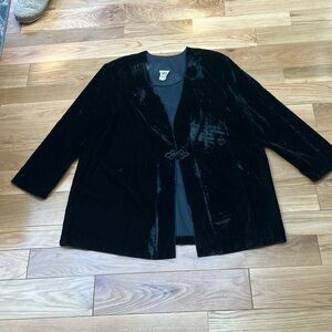 Vintage plus Black Velvet jacket!